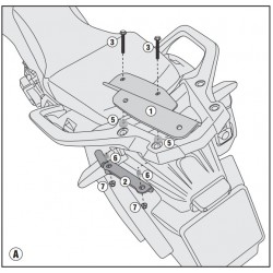 SR1144 : Support de Top-case Givi SR1144 Honda CRF Africa Twin