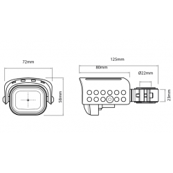 731106 : Feux Additionnels LED Hepco-Becker Flooter Honda CRF Africa Twin