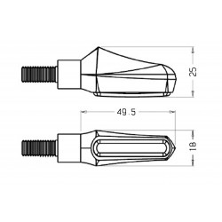 9084N / 9151N : Clignotants Curve Puig Honda CRF Africa Twin