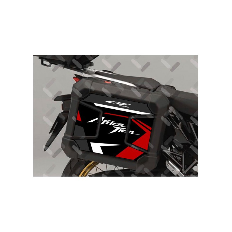V-AT-CRF-1100 plas : Adesivi per valigie in plastica Honda CRF1100 Africa Twin CRF