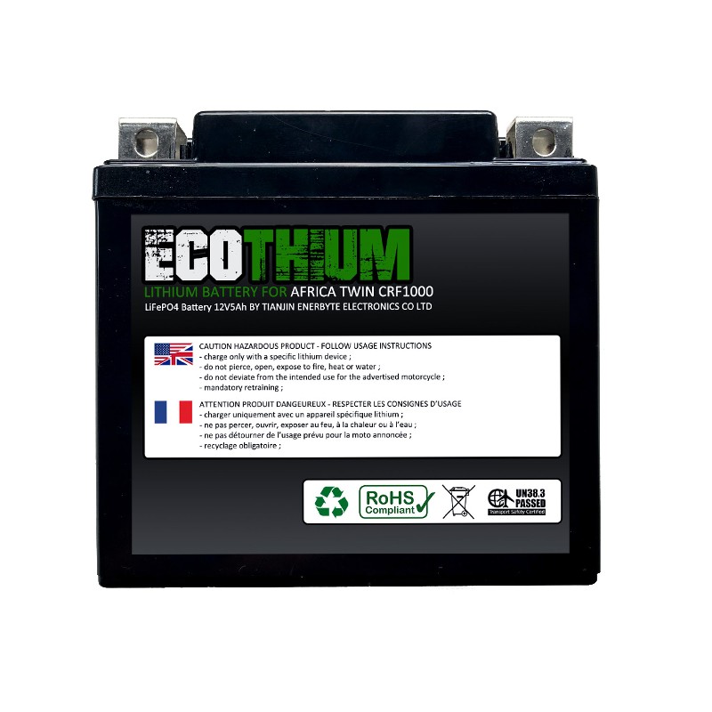 LIFEPO4 : Batterie lithium Ecothium Honda CRF Africa Twin