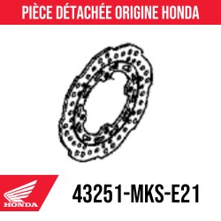 43251-MKS-E21 : Disque de frein arrière origine Honda 2020 Honda CRF Africa Twin