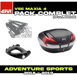 PACK-SR1161-V56NN : Pack Top-Case Givi V56 Maxia 4 Honda CRF Africa Twin
