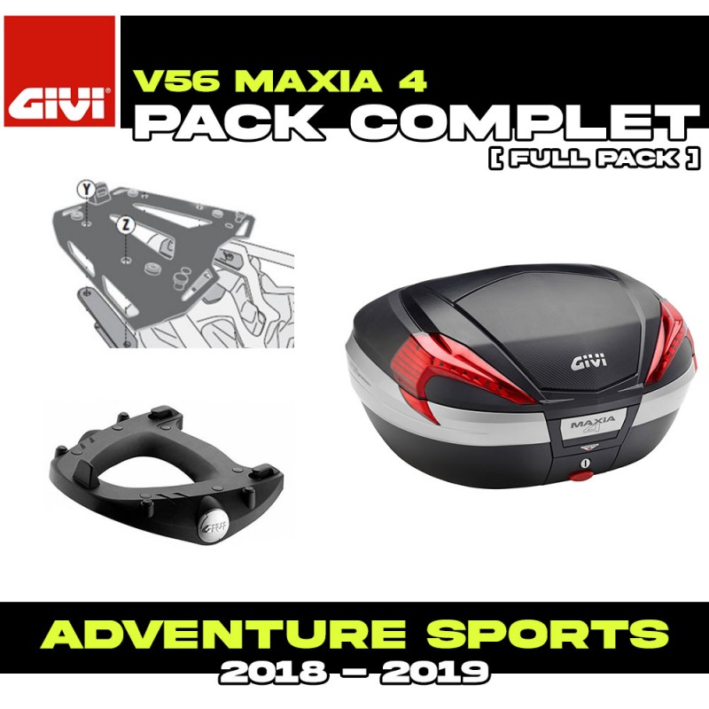 PACK-SR1161-V56NN : Givi V56 Maxia 4 Kit Honda CRF Africa Twin