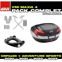 PACK-SR1178-V56NN : Pack Top-Case Givi V56 Maxia 4 Honda CRF Africa Twin