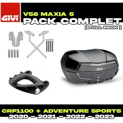 PACK-SR1178-V58NNT : Pack Top-Case Givi V58 Maxia 5 Honda CRF Africa Twin