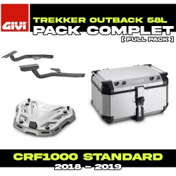 PACK-SR1162-OBKN58A : Paquete Top-Case Givi Trekker Outback 58L Alu Honda CRF Africa Twin