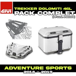 PACK-SR1161-DLM46A : Givi Dolomiti 46L Aluminum Top-Case Pack Honda CRF Africa Twin