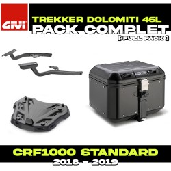 PACK-SR1162-DLM46B : Givi Dolomiti 46L Black Kit Honda CRF Africa Twin