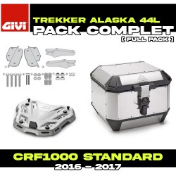 PACK-SR1144-ALA44A : Givi Alaska 44L Aluminum Top-Case Pack Honda CRF Africa Twin