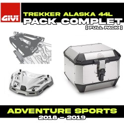 PACK-SR1161-ALA44A : Pack Top-Case Givi Alaska 44L Alu Honda CRF Africa Twin