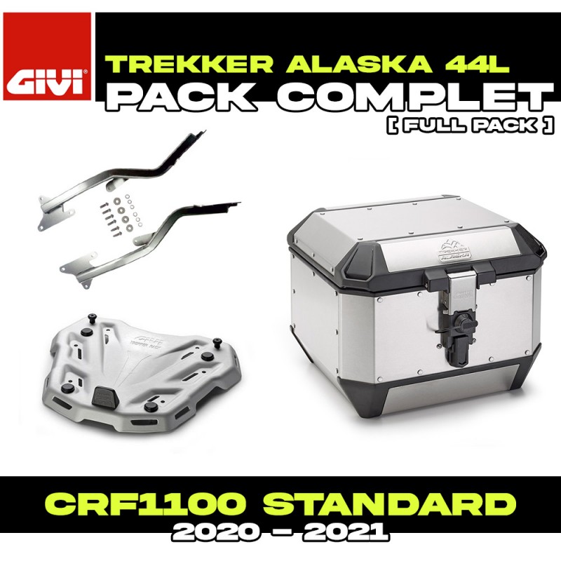 PACK-1179FZ-ALA44A : Pack Top-Case Givi Alaska 44L Alu Honda CRF Africa Twin