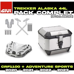 PACK-SR1178-ALA44A : Pack Top-Case Givi Alaska 44L Alu Honda CRF Africa Twin