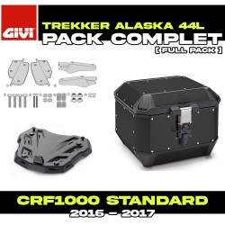PACK-SR1144-ALA44B : Givi Alaska 44L Black Kit Honda CRF Africa Twin