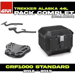 PACK-SR1162-ALA44B : Givi Alaska 44L Black Kit Honda CRF Africa Twin