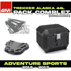 PACK-SR1161-ALA44B : Pack Top-Case Givi Alaska 44L Noir Honda CRF Africa Twin