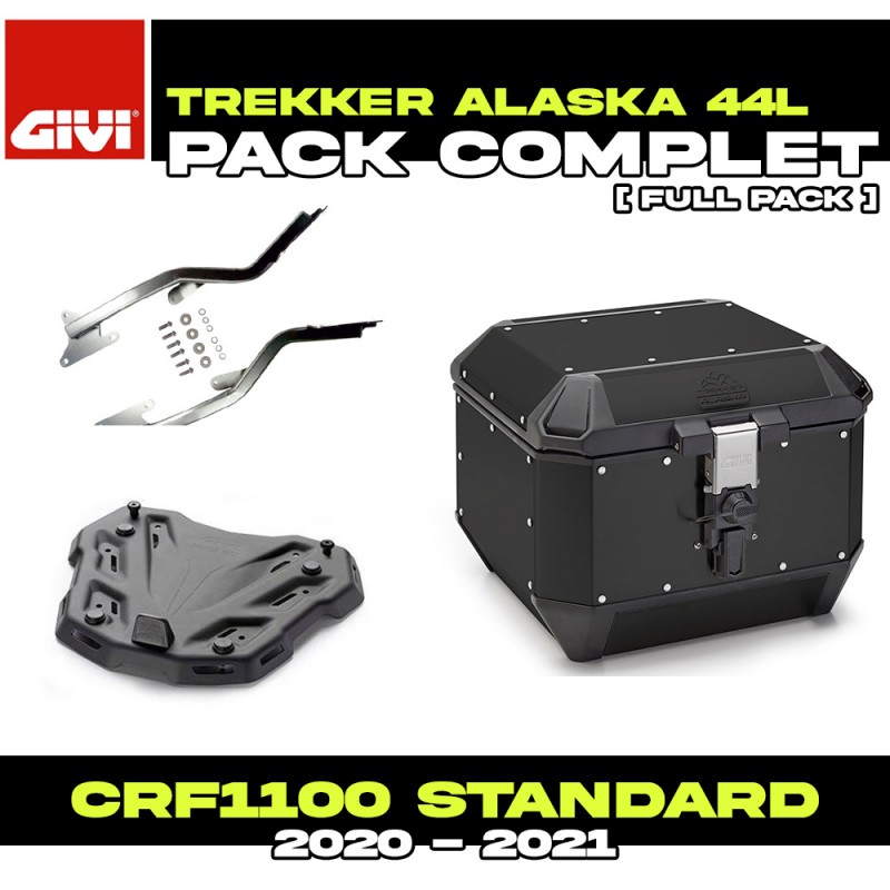 PACK-1179FZ-ALA44B : Pack Top-Case Givi Alaska 44L Noir Honda CRF Africa Twin