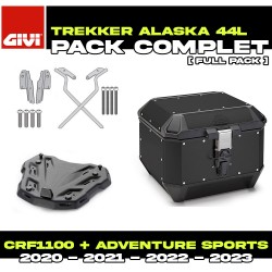 PACK-SR1178-ALA44B : Givi Alaska 44L Black Kit Honda CRF Africa Twin