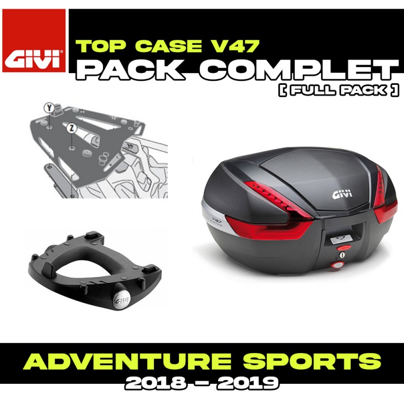 PACK-SR1161-V47NN : Pacco Top-Case Givi V47 Africa Twin CRF