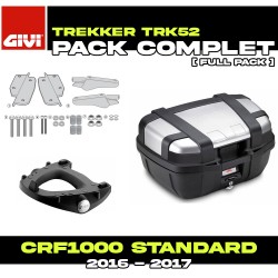 PACK-SR1144-TRK52N : Pack Top-Case Givi Trekker 52L Alu Honda CRF Africa Twin