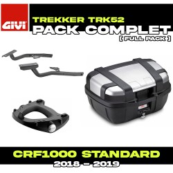 PACK-SR1162-TRK52N : Pack Top-Case Givi Trekker 52L Alu Honda CRF Africa Twin