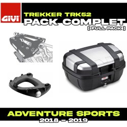 PACK-SR1161-TRK52N : Pack Top-Case Givi Trekker 52L Alu Honda CRF Africa Twin