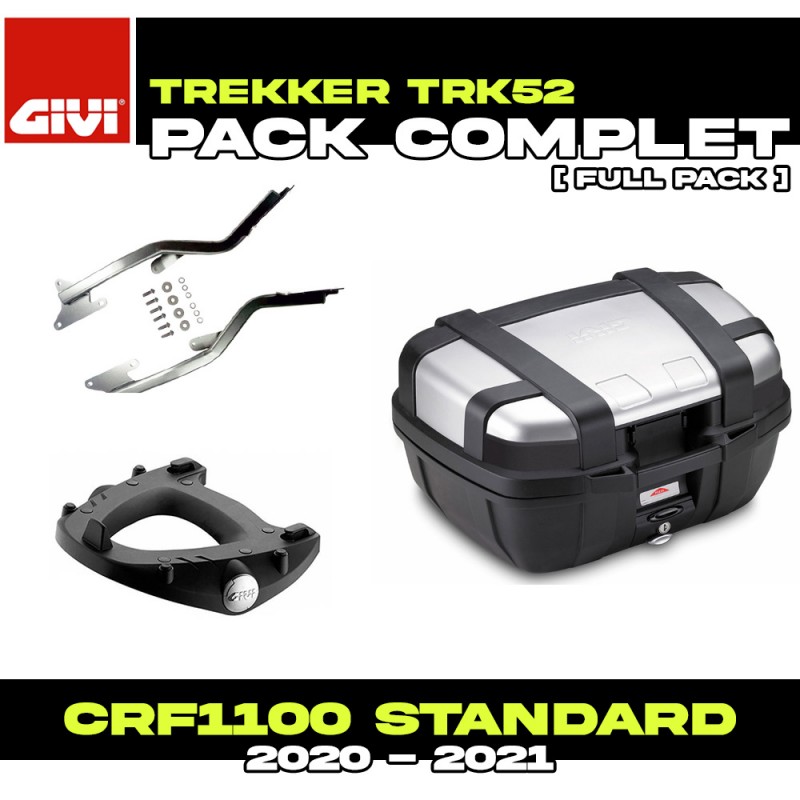 PACK-1179FZ-TRK52N : Pack Top-Case Givi Trekker 52L Alu Honda CRF Africa Twin