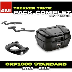PACK-SR1162-TRK52B : Givi Trekker 52L Black Kit Honda CRF Africa Twin