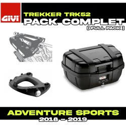 PACK-SR1161-TRK52B : Givi Trekker 52L Black Kit Honda CRF Africa Twin