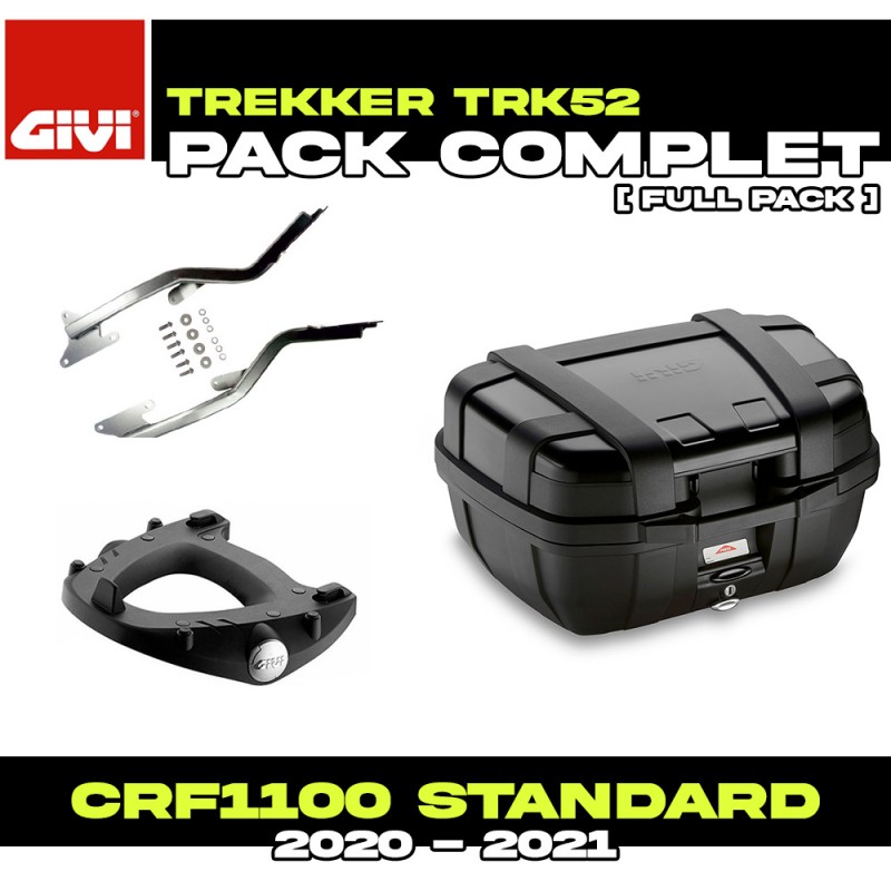 PACK-1179FZ-TRK52B : Pack Top-Case Givi Trekker 52L Noir Honda CRF Africa Twin