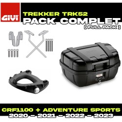 PACK-SR1178-TRK52B : Givi Trekker 52L Black Kit Honda CRF Africa Twin
