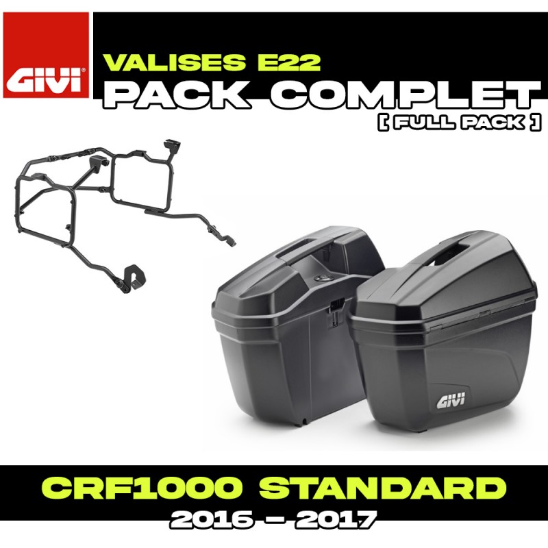 PACK-PLR1144-E22N : Givi E22 Seitentaschen-Set Africa Twin CRF