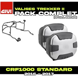 PACK-PLR1144-TRK35PACK2 : Pack Valises latérales Givi Trekker II Alu Honda CRF Africa Twin