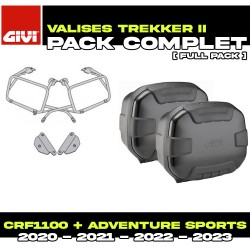 PACK-PLO1178MK-TRK35BPACK2 : Givi Trekker II Side Panniers Black Kit Honda CRF Africa Twin