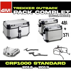 PACK-1162/1161-OBKNA : Givi Trekker Outback Alu Luggage Kit Honda CRF Africa Twin
