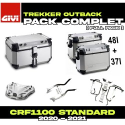 PACK-1179-OBKNA : Givi Trekker Outback Aluminum Luggage Set Honda CRF Africa Twin