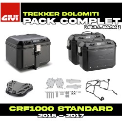 PACK-1144-DLMKB : Givi Dolomiti Black Luggage Kit Honda CRF Africa Twin