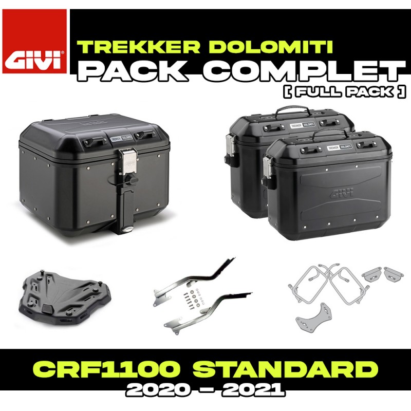 PACK-1179-DLMKB : Pack Bagagerie Givi Dolomiti Noir Honda CRF Africa Twin