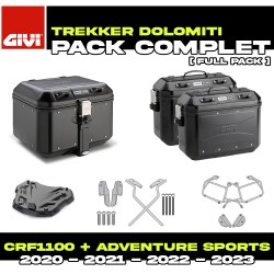 PACK-1178-DLMKB : Givi Dolomiti Black Luggage Kit Honda CRF Africa Twin