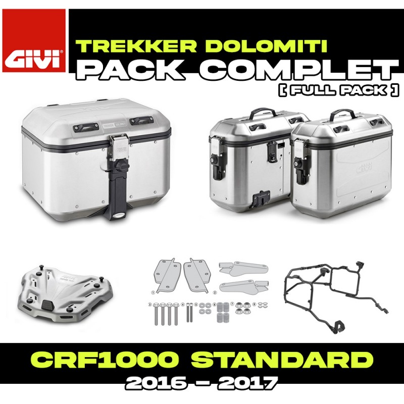 PACK-1144-DLMKA : Givi Dolomiti Alu Luggage Kit Honda CRF Africa Twin