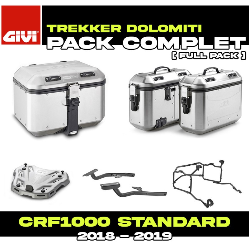 PACK-1162/1161-DLMKA : Pack Bagagerie Givi Dolomiti Alu Honda CRF Africa Twin