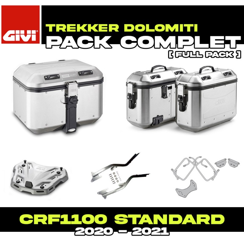 PACK-1179-DLMKA : Pack Bagagerie Givi Dolomiti Alu Honda CRF Africa Twin