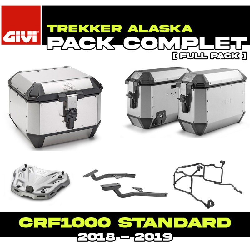 PACK-1162/1161-ALAA : Pack Bagagerie Givi Alaska Alu Honda CRF Africa Twin