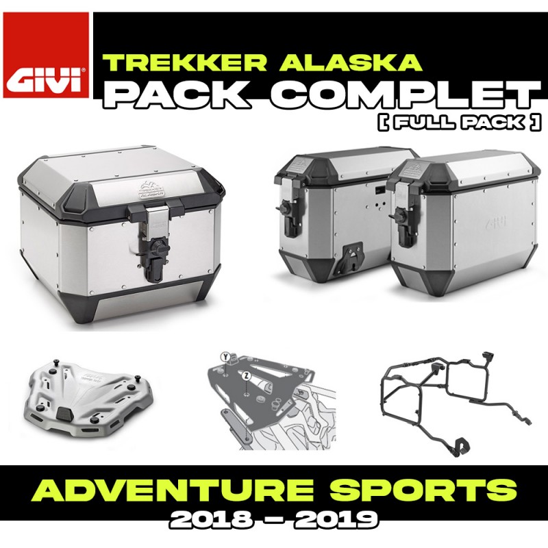 PACK-1161-ALAA : Givi Alaska Alu Luggage Kit Honda CRF Africa Twin