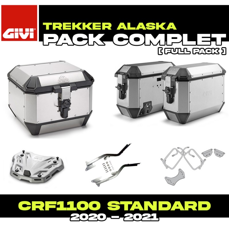 PACK-1179-ALAA : Pack Bagagerie Givi Alaska Alu Honda CRF Africa Twin