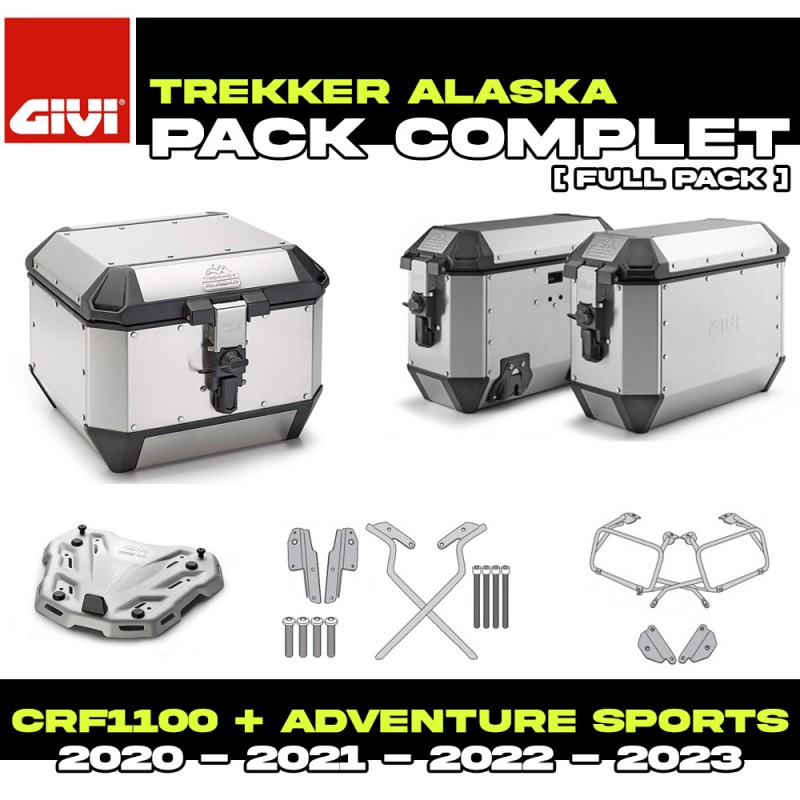 PACK-1178-ALAA : Givi Alaska Alu Luggage Kit Honda CRF Africa Twin