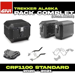 PACK-1179-ALAB : Givi Alaska Black Luggage Kit Honda CRF Africa Twin