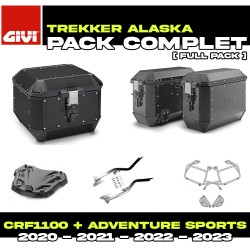 PACK-1178-ALAB : Givi Alaska Black Luggage Kit Honda CRF Africa Twin