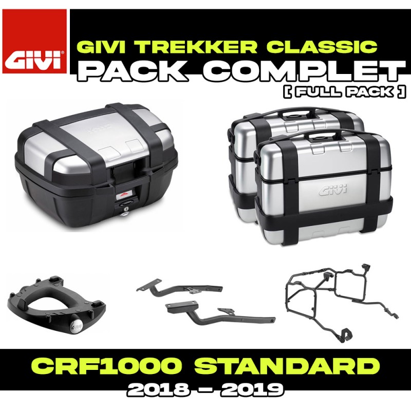 PACK-1162/1161-TRKA : Pack Bagagerie Givi Trekker Alu Honda CRF Africa Twin