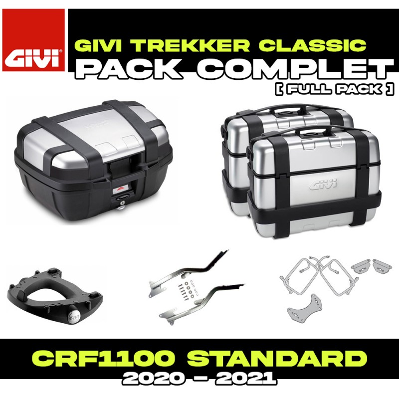 PACK-1179-TRKA : Pack Bagagerie Givi Trekker Alu Honda CRF Africa Twin